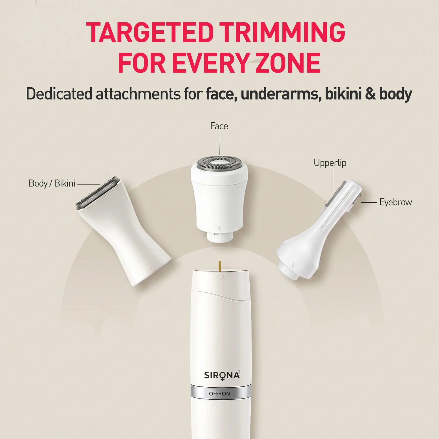 4-in-1 Face & Body Trimmer for Women - Image 9
