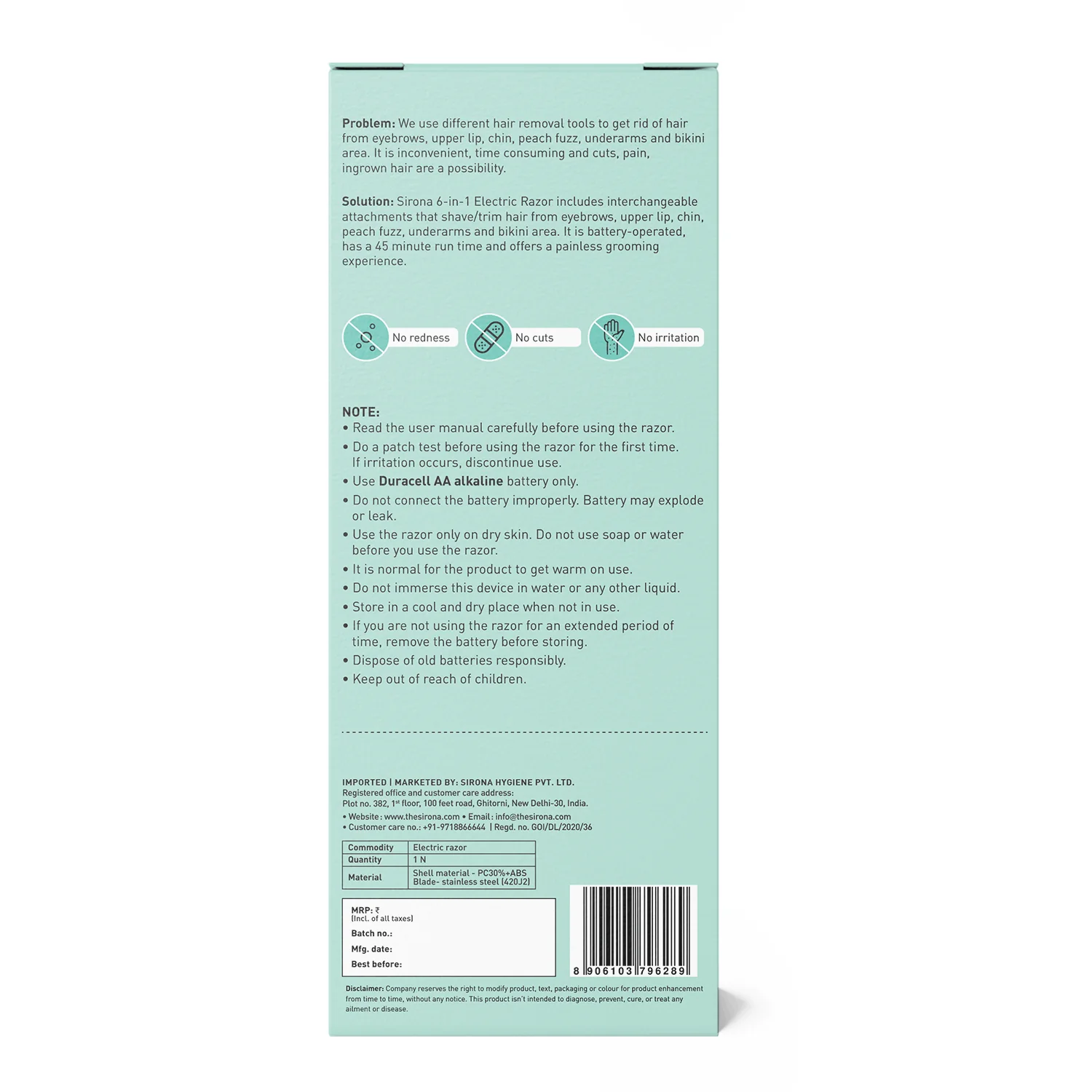 6 In 1 Electric Razor for Women - Image 10