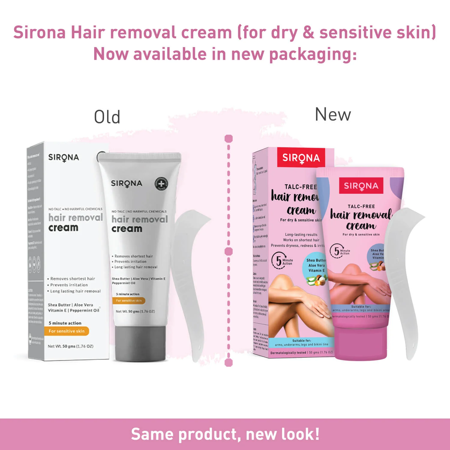 Hair Removal Cream for Dry & Sensitive Skin (1 Pack of 50 gm) - Image 10