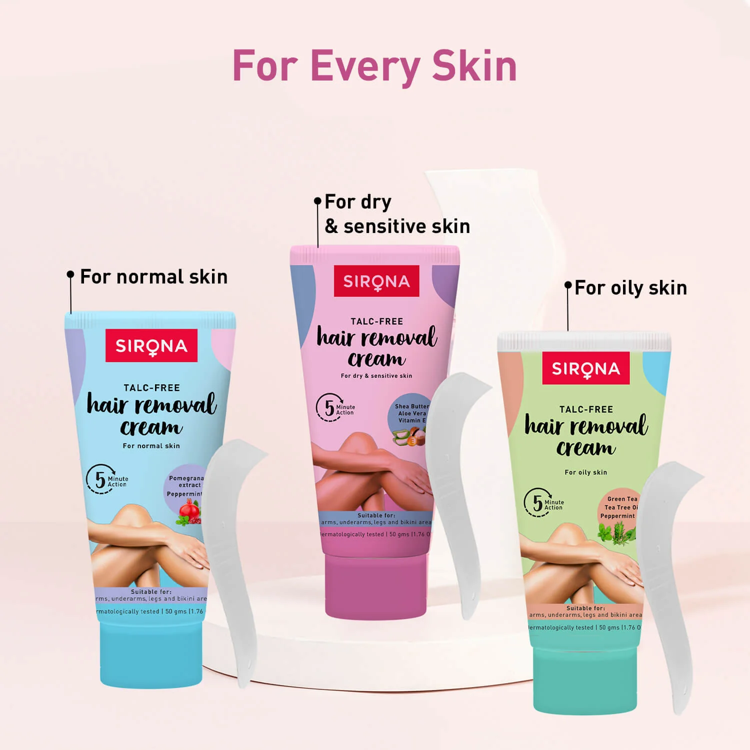Hair Removal Cream for Dry & Sensitive Skin (1 Pack of 50 gm) - Image 6