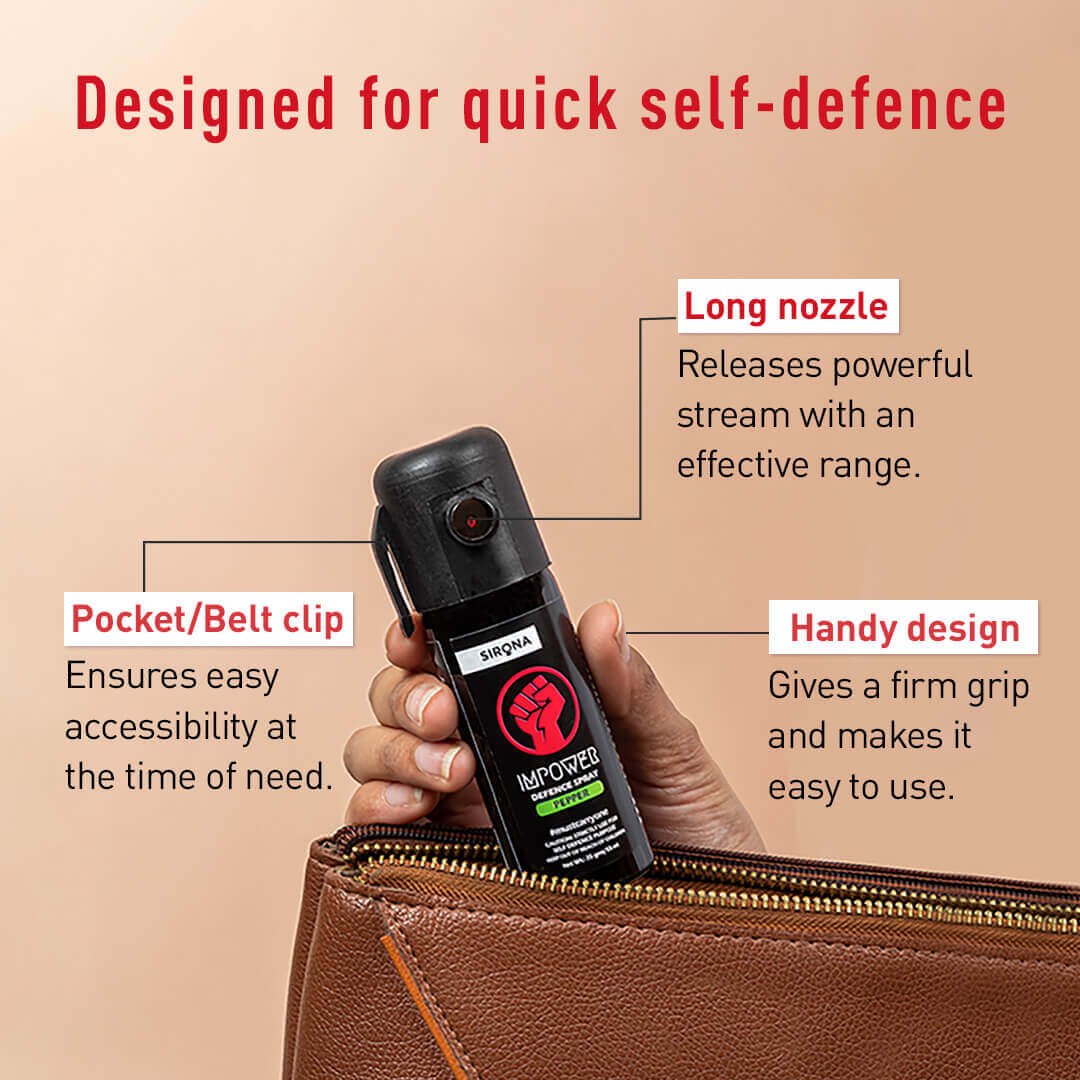 Impower Self Defence Pepper Spray (Regular chilli, 1 Pack of 55 ml) - Image 4