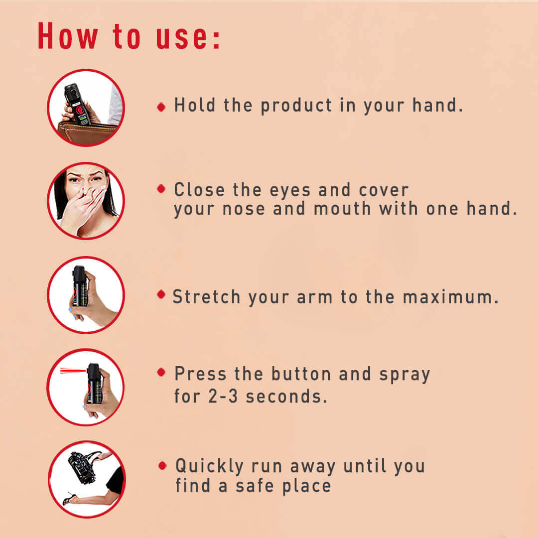 Impower Self Defence Pepper Spray (Regular chilli, 1 Pack of 55 ml) - Image 6