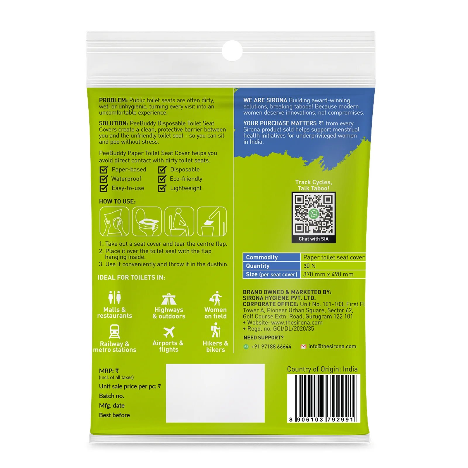 PeeBuddy Disposable Toilet Seat Covers - Image 17