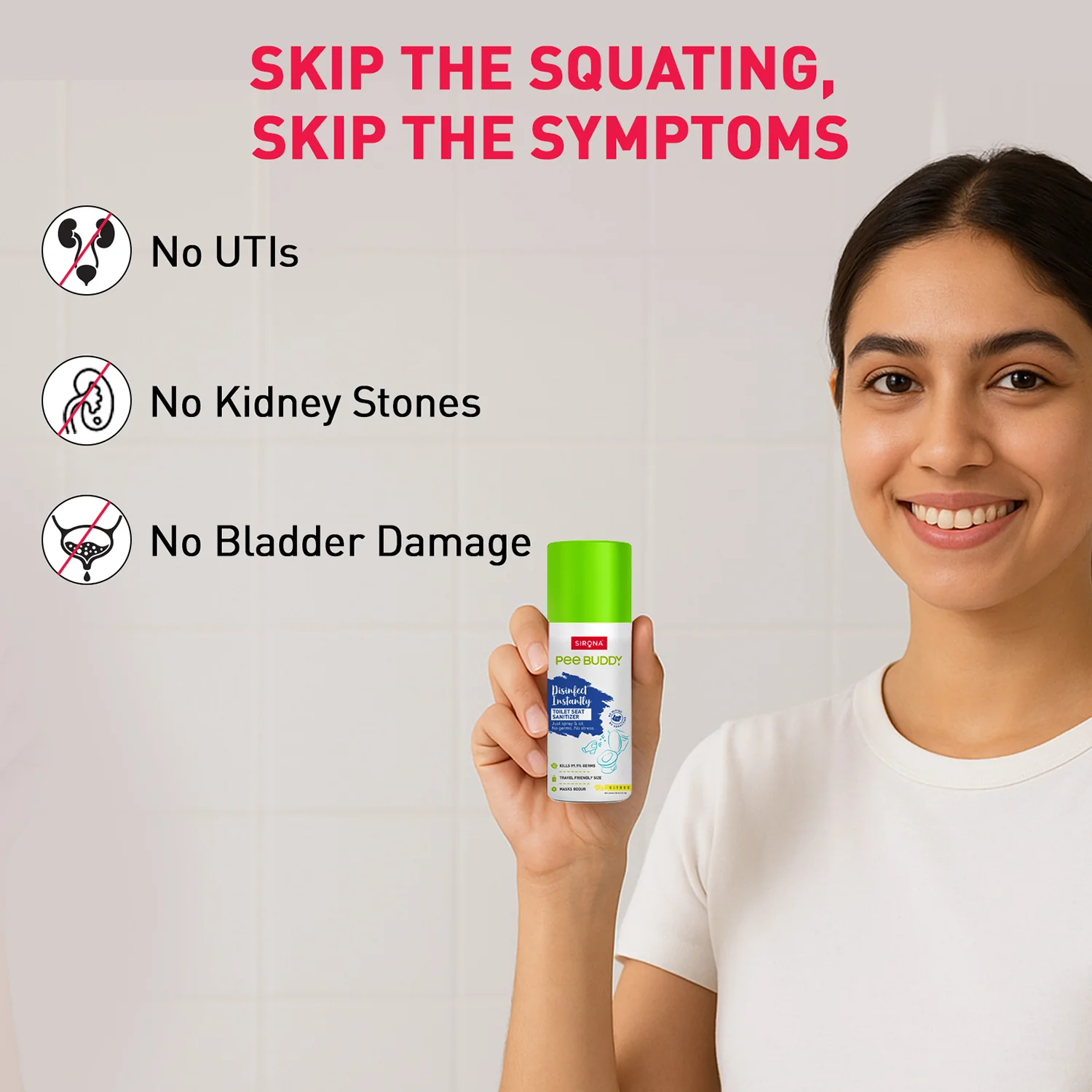 PeeBuddy Toilet Seat Sanitizer (Pack of 3) - 30 ml - Image 7