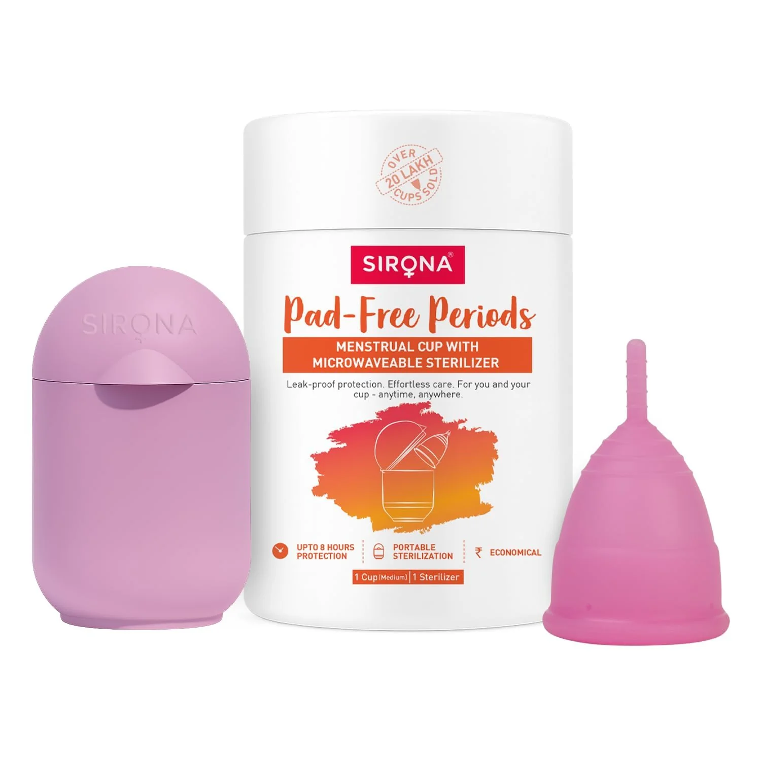 Menstrual Cup with Microwaveable Sterilizer - Image 10