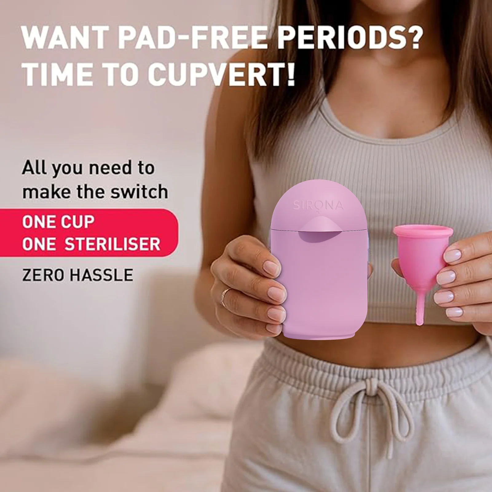 Menstrual Cup with Microwaveable Sterilizer - Image 14