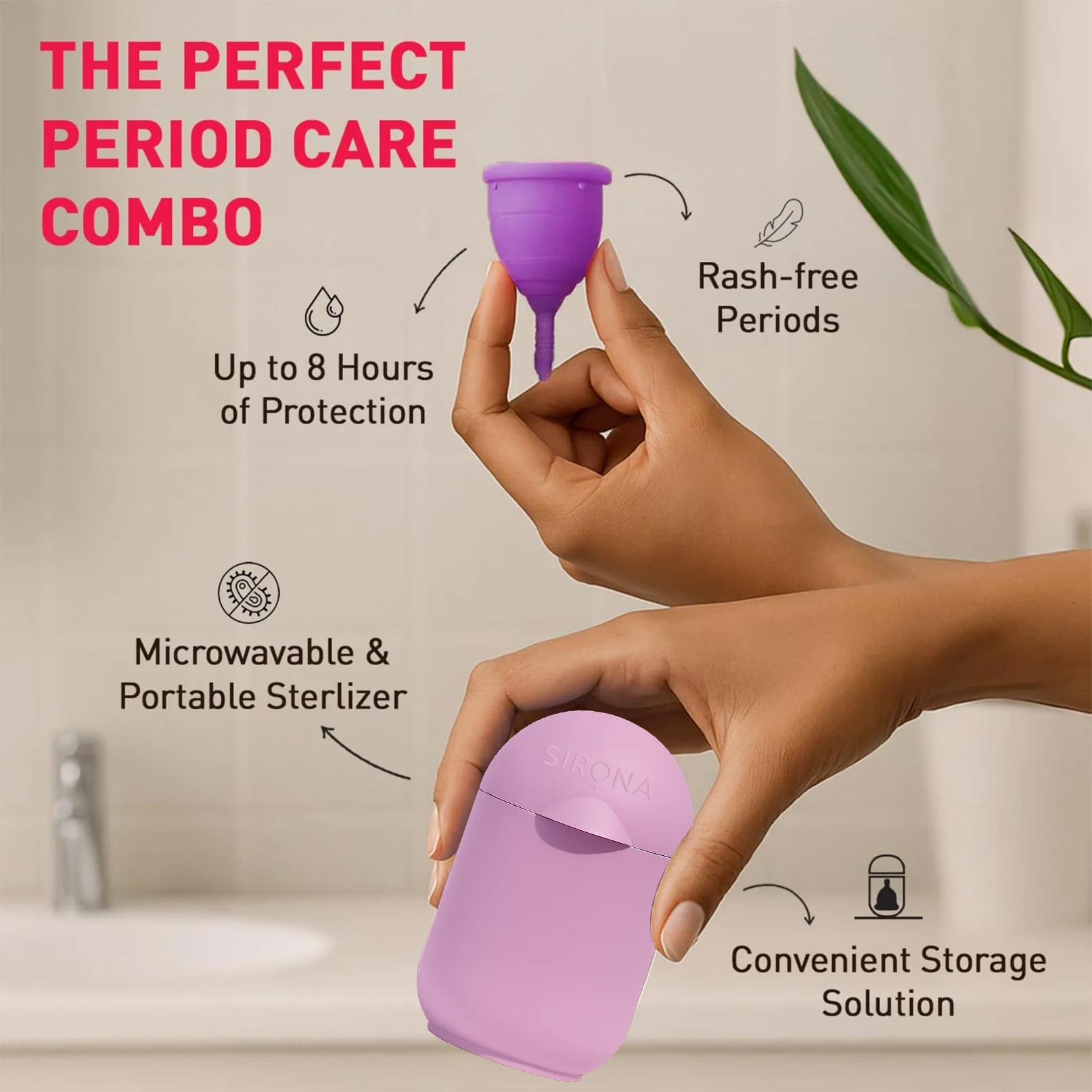 Menstrual Cup with Microwaveable Sterilizer - Image 20